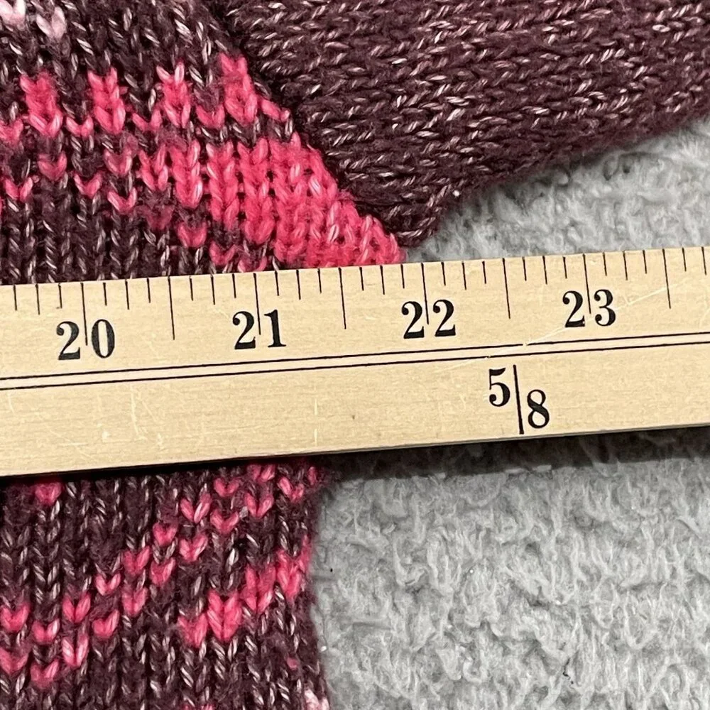 Who What Wear Cardigan Sweater Womens‎ Large Burgundy Cowl Neck